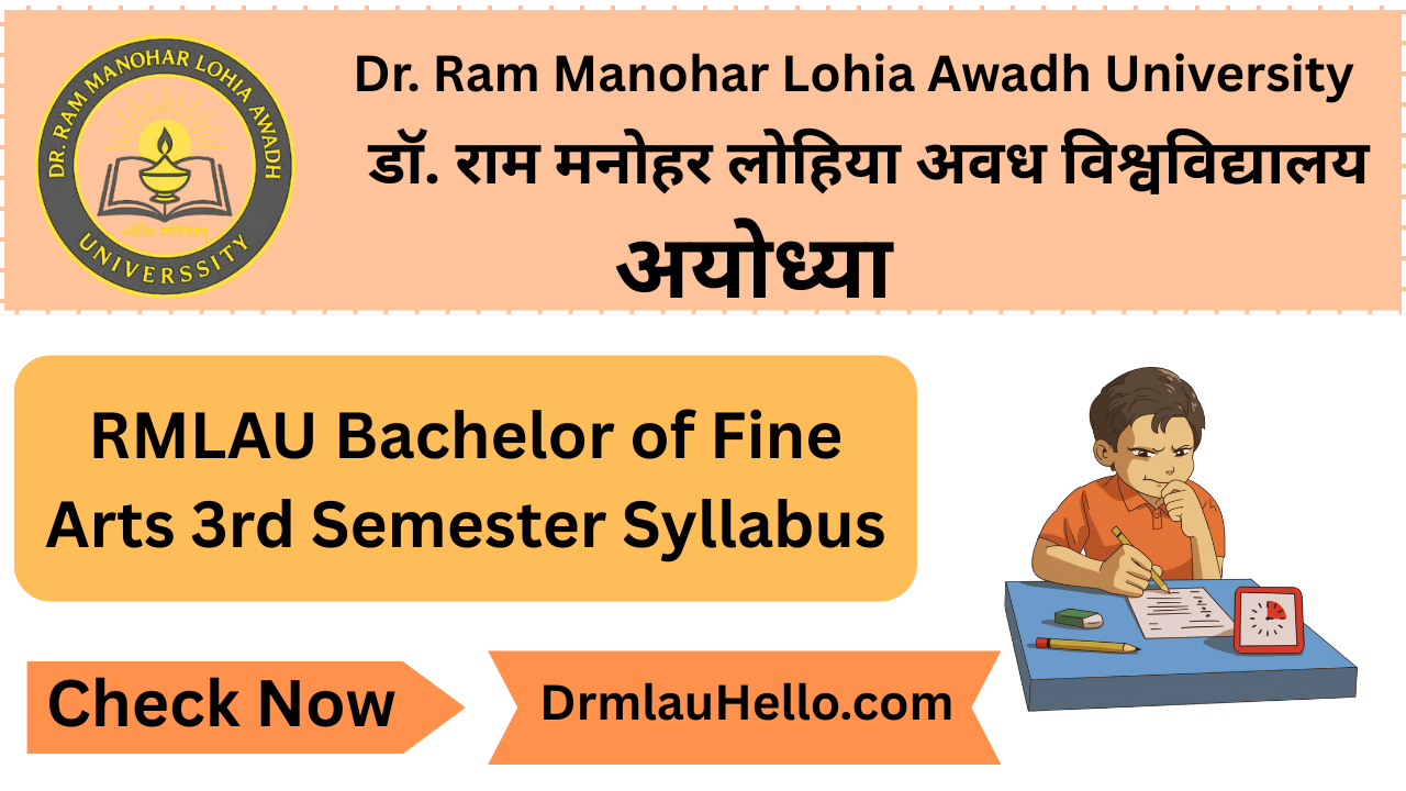 Rmlau BFA 3rd Semester Syllabus