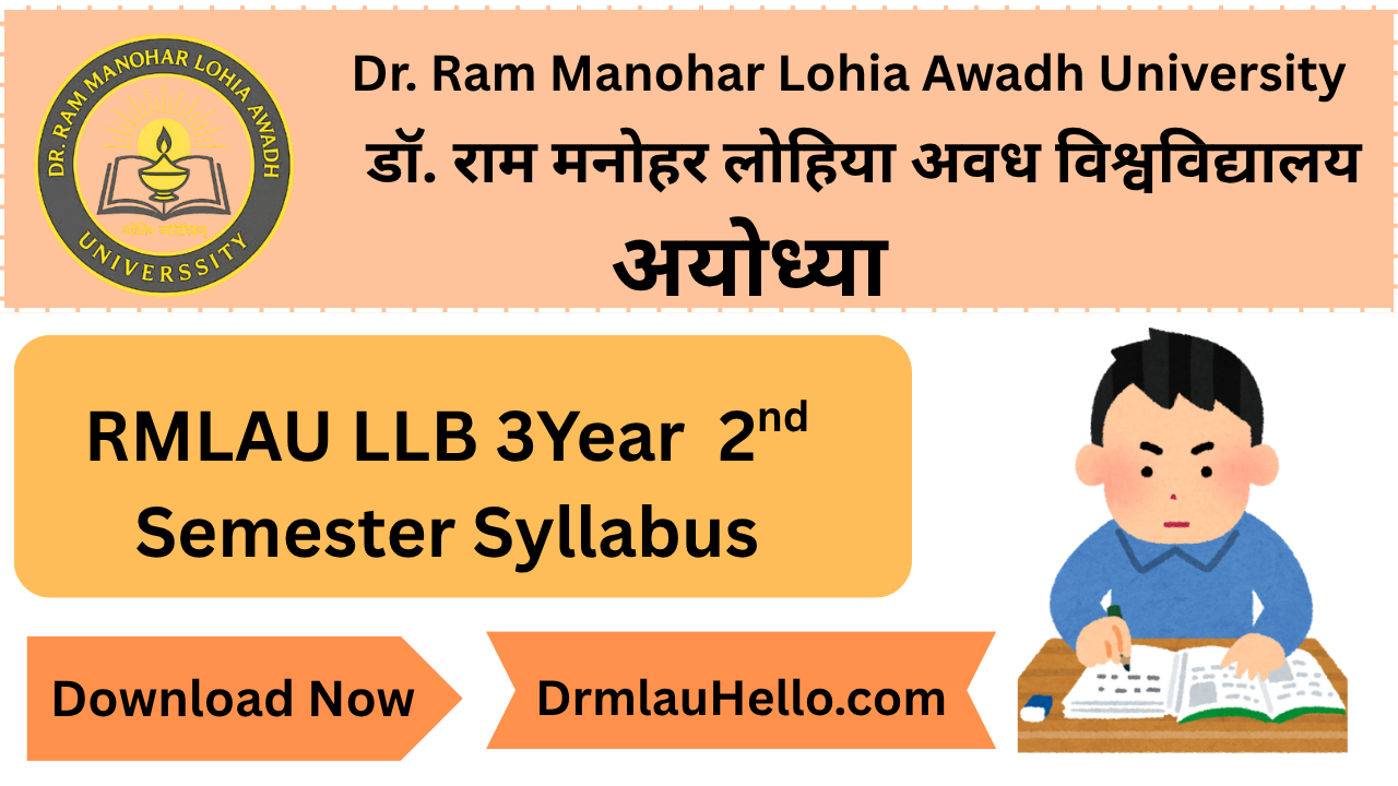 RMLAU LLB 3 year 2nd Semester Syllabus