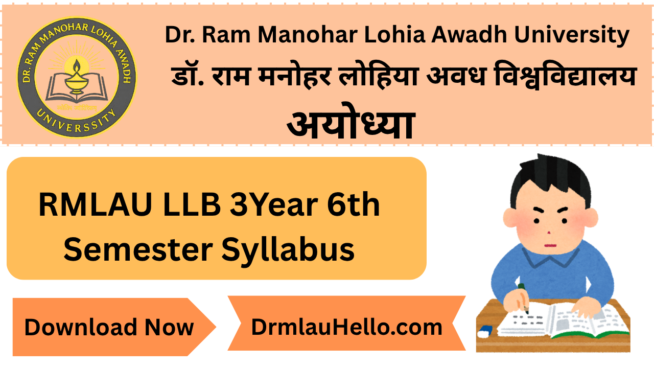 RMLAU LLB 3 year 6th Semester Syllabus
