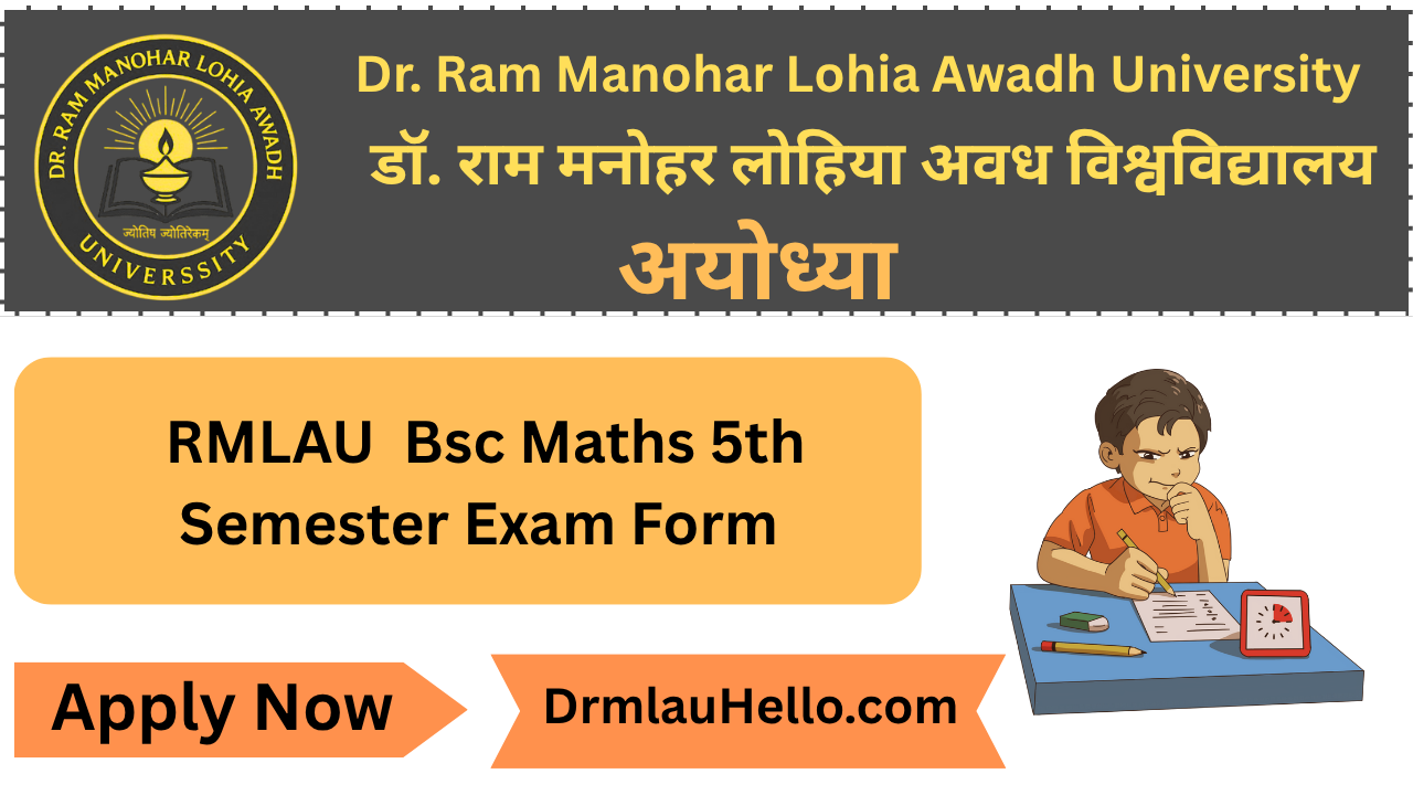 Rmlau Bsc Maths 5th Semester Exam Form
