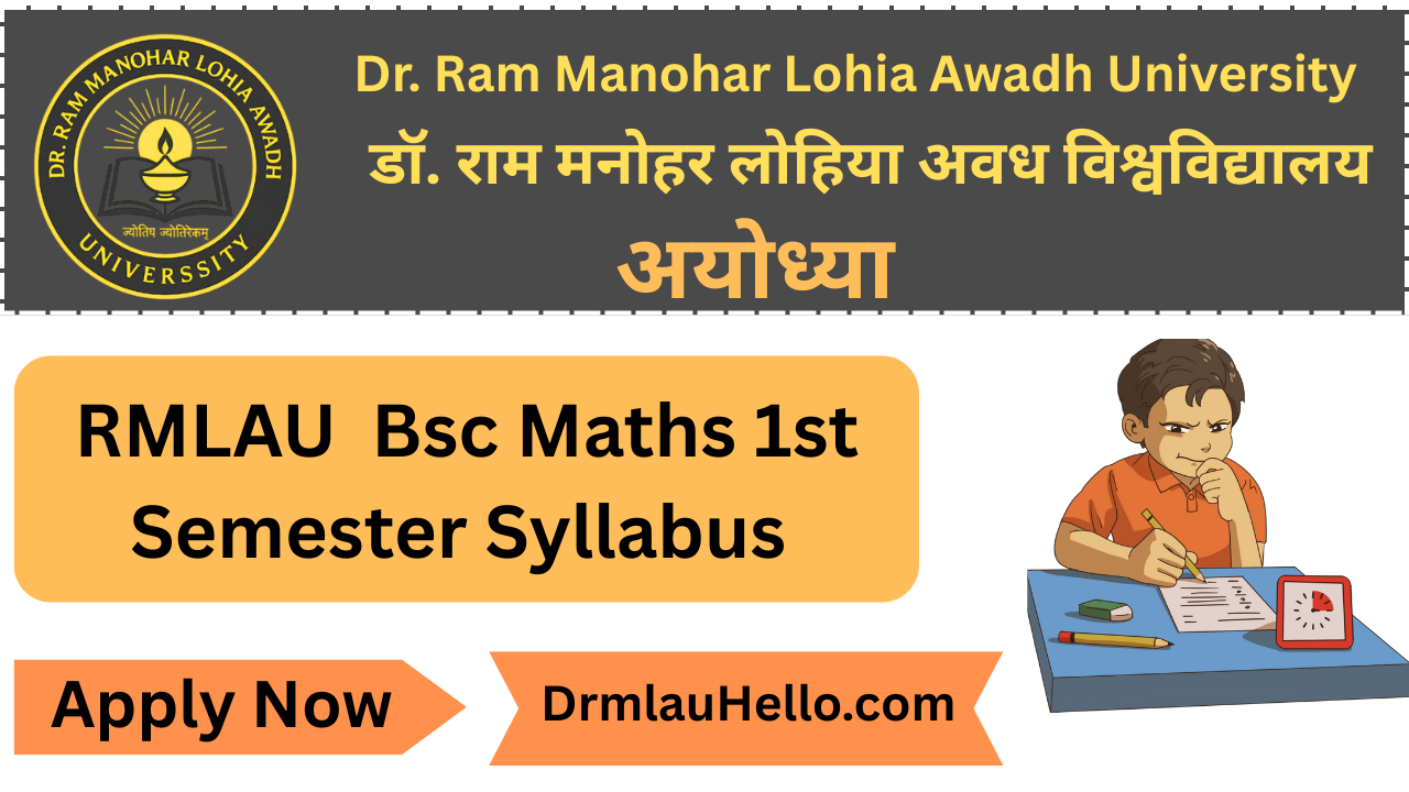 Rmlau Bsc Math's 1st Semester Syllabus