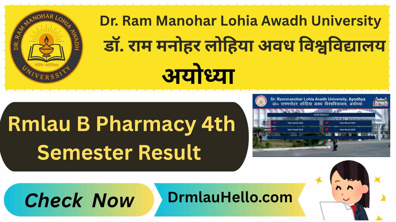 Rmlau B Pharmacy 4th Semester Result Out
