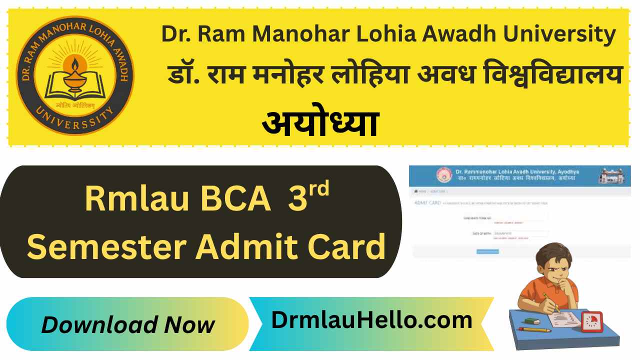 RMLAU BCA 3rd Semester Admit Card
