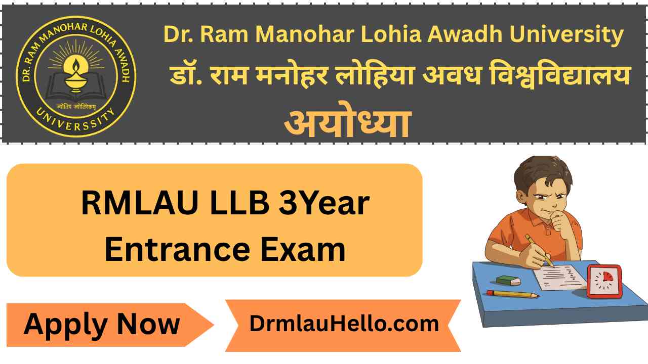 RMLAU LLB 3 Year Entrance Exam