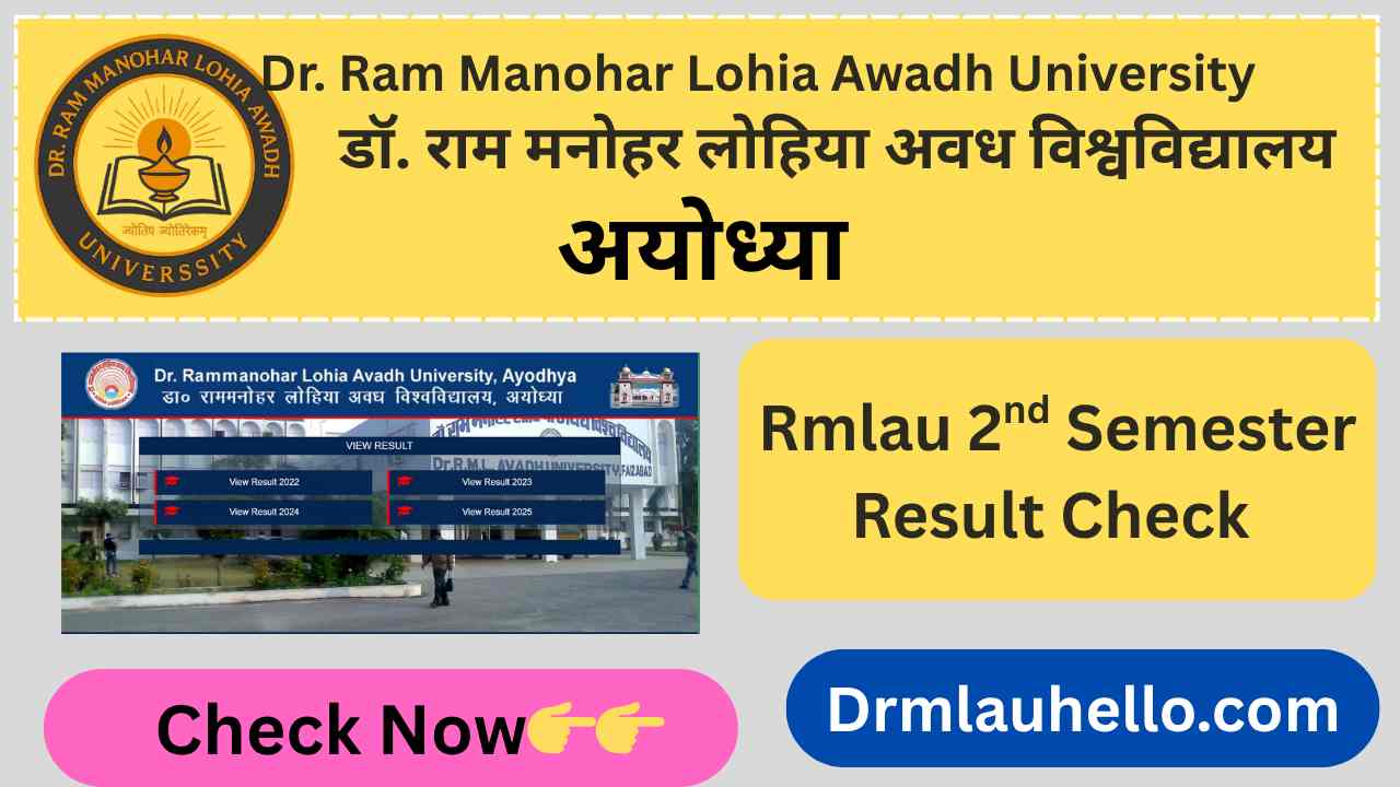 Rmlau Result With roll no