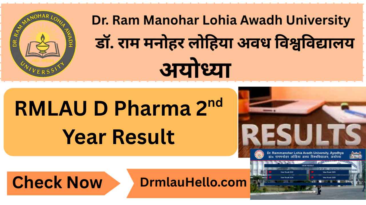 RMLAU D Pharma 2nd Year Result