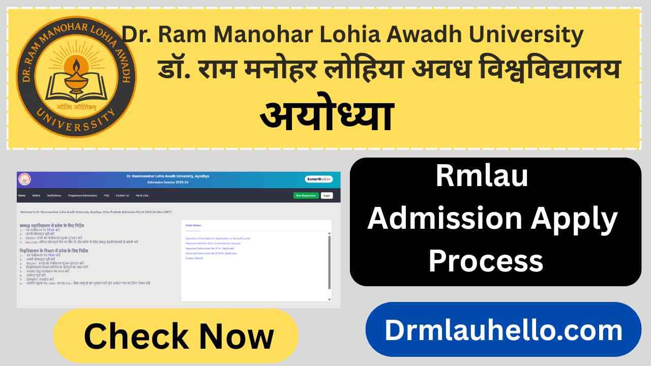 Rmlau Admission Apply Process