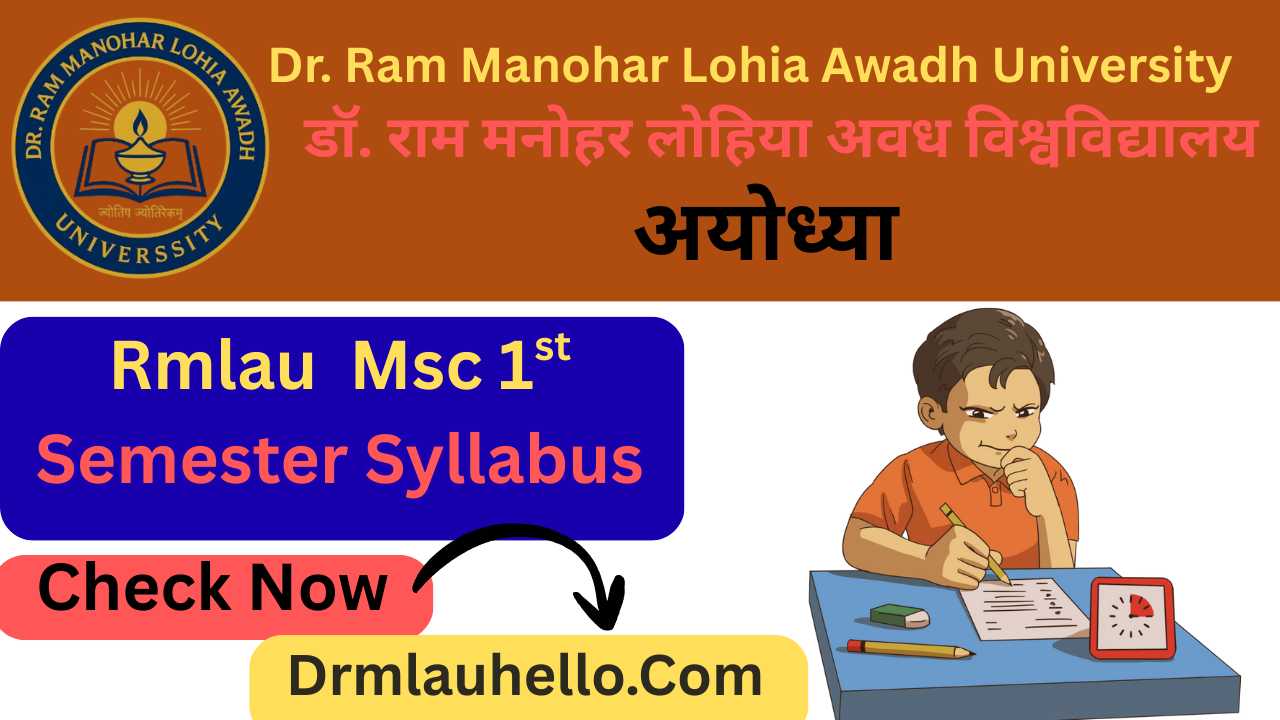 RMLAU Msc 1st Semester Syllabus