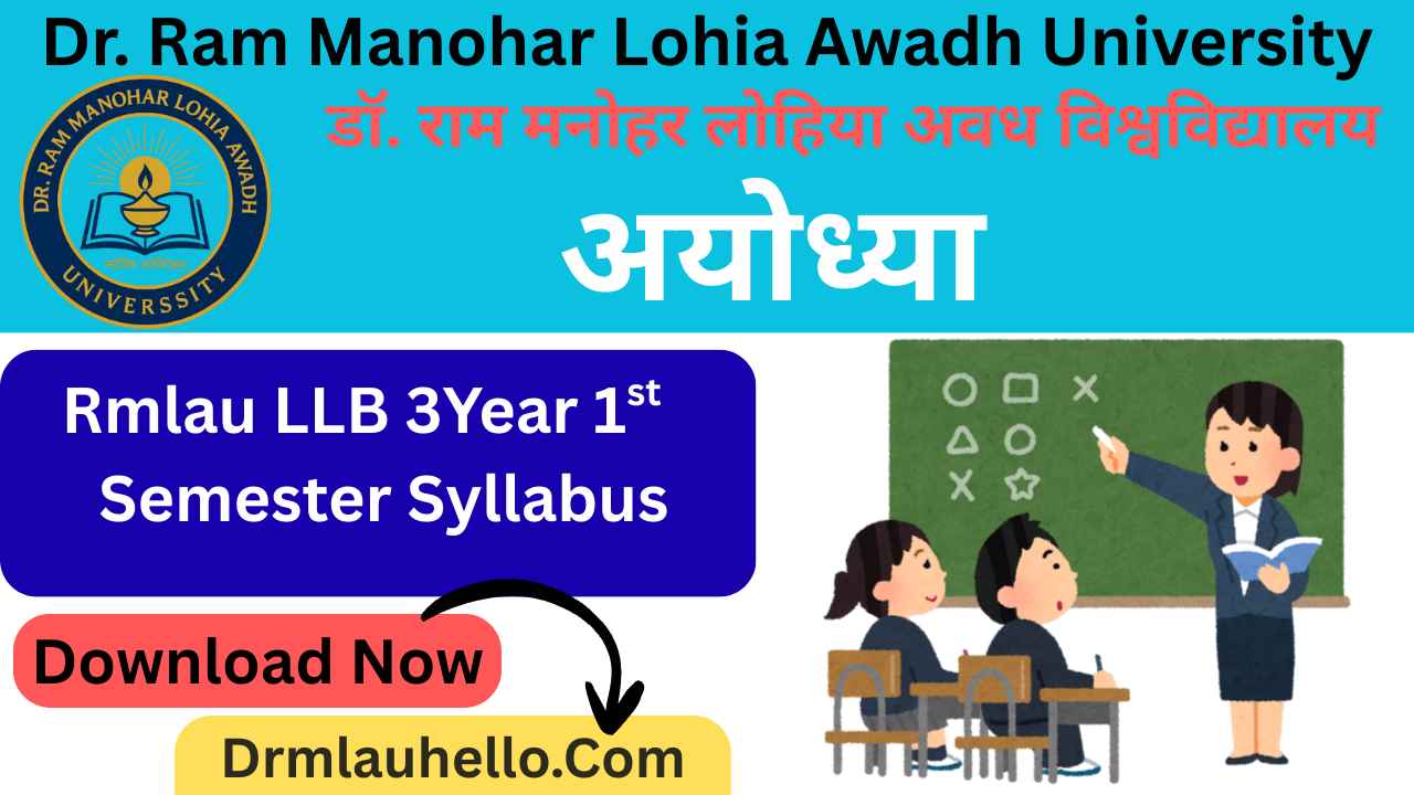 RMLAU LLB 3Year 1st Semester Syllabus