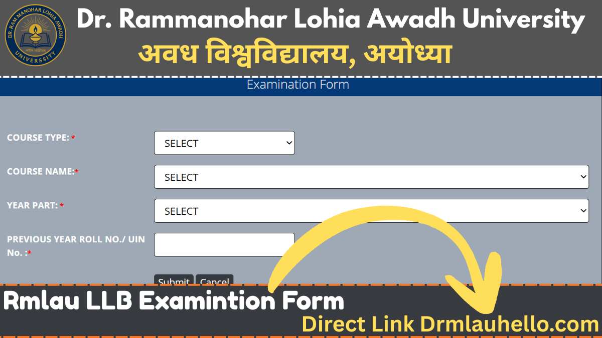 RMLAU LLB Exam Form