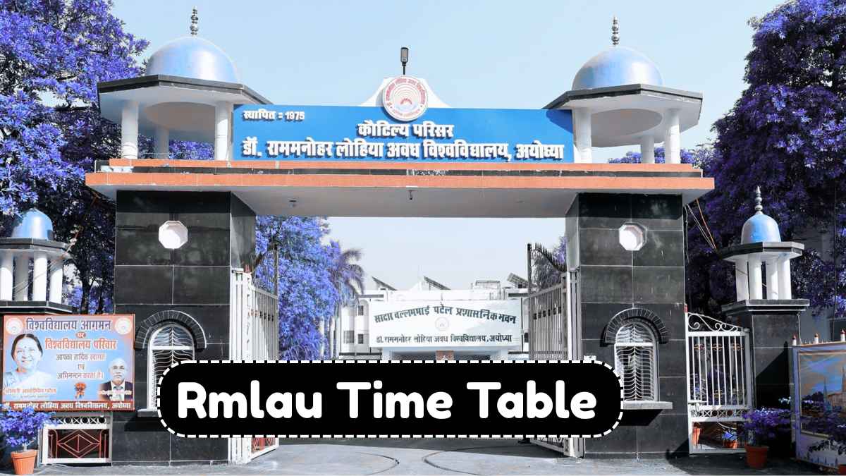 Rmlau Time Table