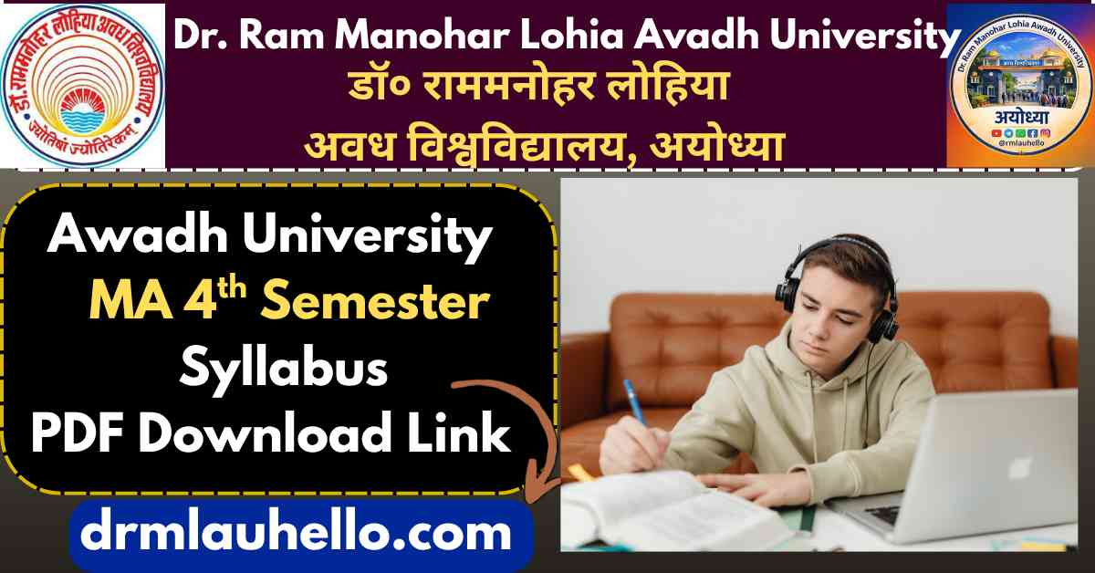 RMLAU MA 4th semester Syllabus