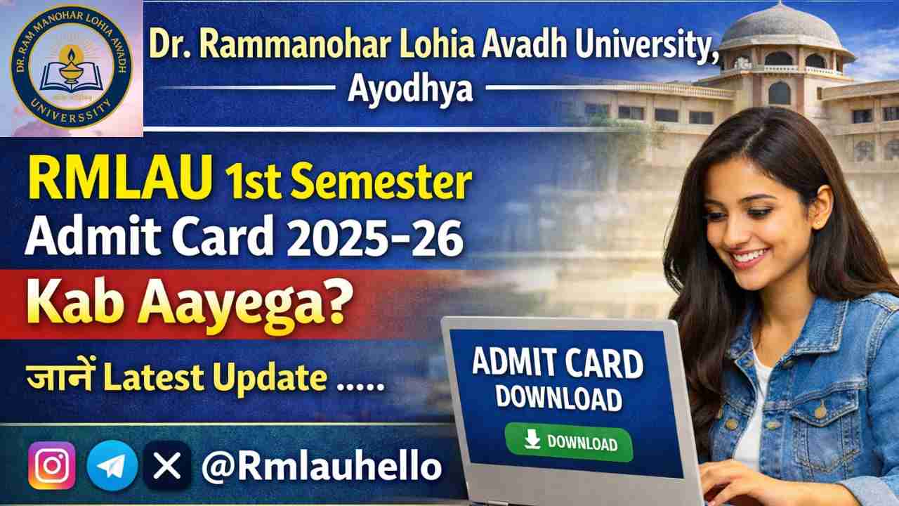 Rmlau 1st Semester Admit Card