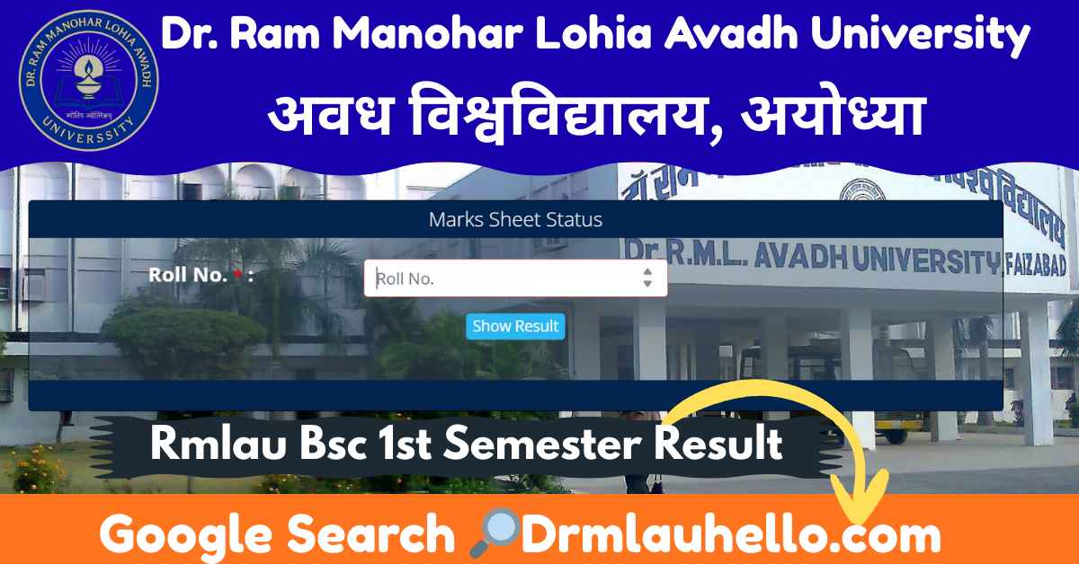 Rmlau BCA 1st Semester Result