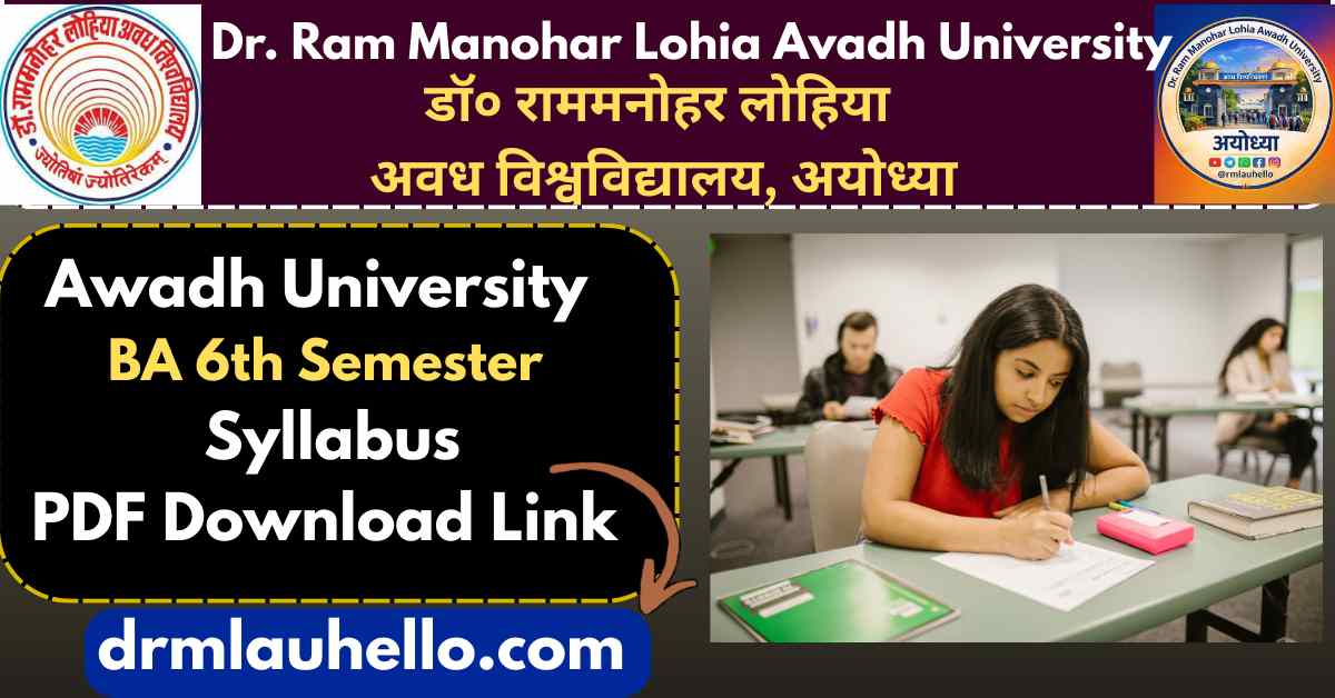 RMLAU BA 6th semester Syllabus