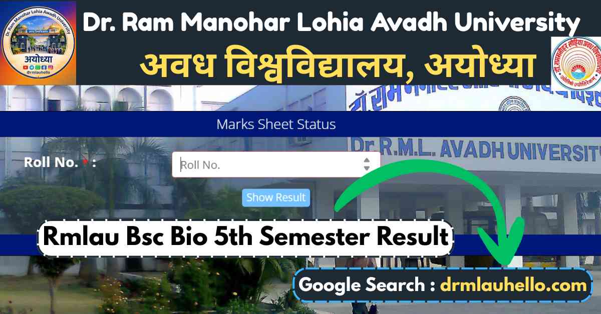 Rmlau Bsc Bio 5th Semester Result
