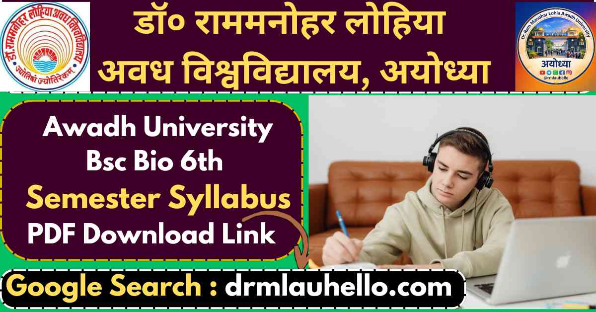 Rmlau Bsc BIo 6th Semester Syllabus